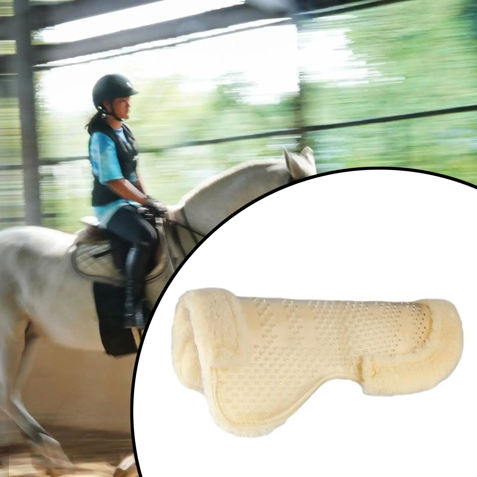 Cuscino per sella per cavallo Accessori per equitazione Attrezzatura per equitazione equestre morbida e leggera Cuscino per sedile da equitazione spesso portatile per lo sport