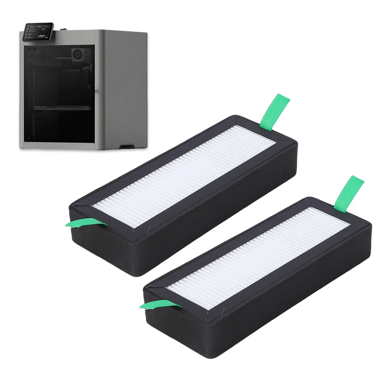 

2PCS 3D Printer Air Filter Replacement for Bambu Lab P2S Series 3D Printer Activated Carbon Filter Cartridges with 1 Brush