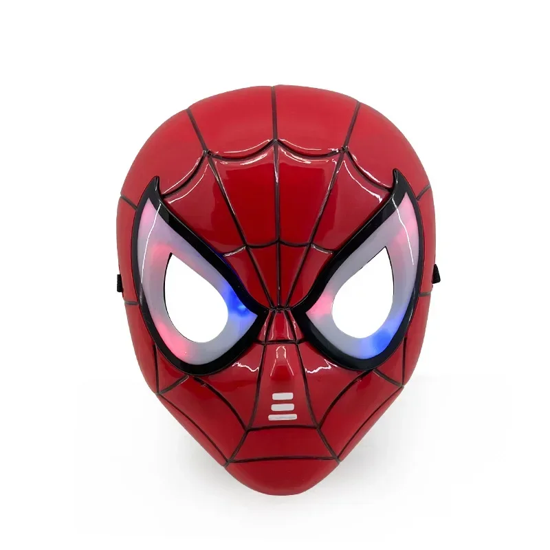Cool Cartoon Iron Man Captain America Maskers Anime Spider-Man LED Licht Masker Party Stage Performance Prop Kinderen Gift