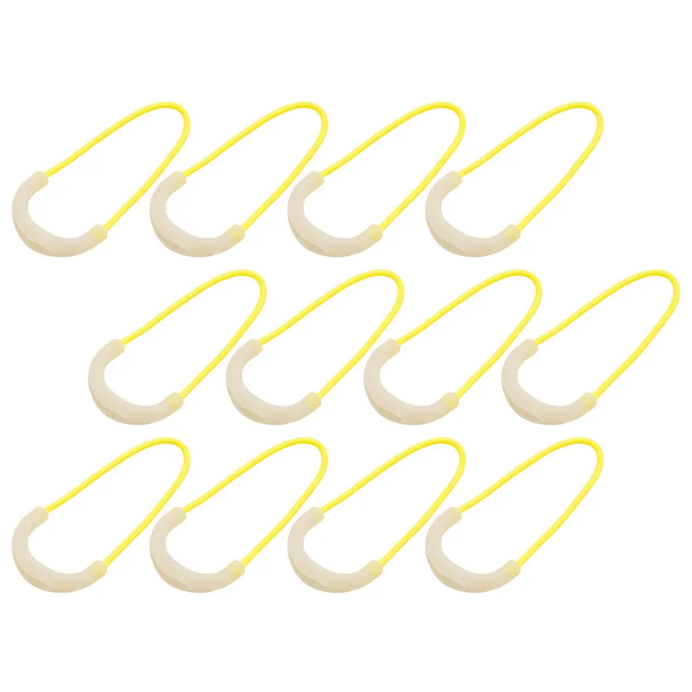 

12pcs Tent Stake Pull Rope Durable TPU Material Camping Zipper Helper Replace Damaged Pulls Outdoor Gear Accessories