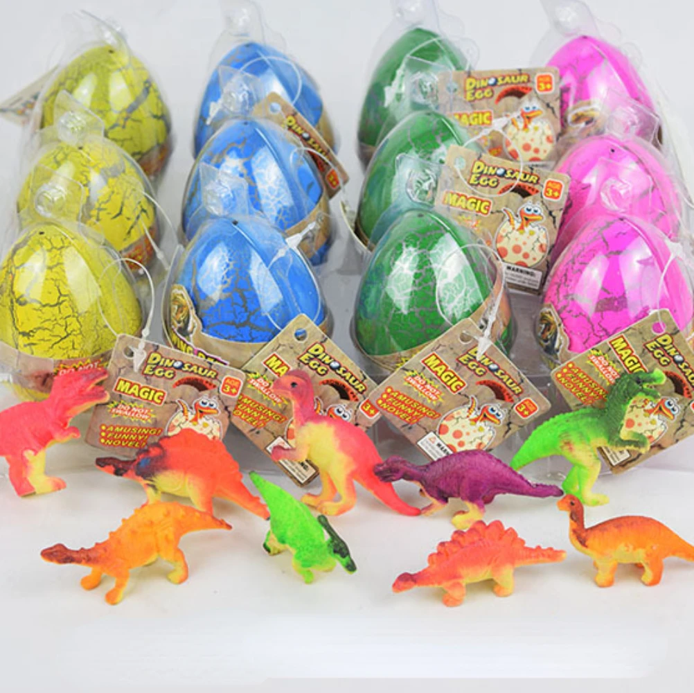 Uova di dinosauro Dino Egg Toys Grow in Water Hatch Egg Crack Science Kits novità Toy Gifts 4.5*6cm Dino Egg con colori assortiti