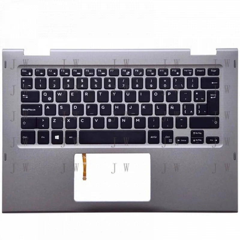 

DDZ New Latin для Dell Inspiron 13 5368 5379, упор для рук с клавиатурой с подсветкой, серый