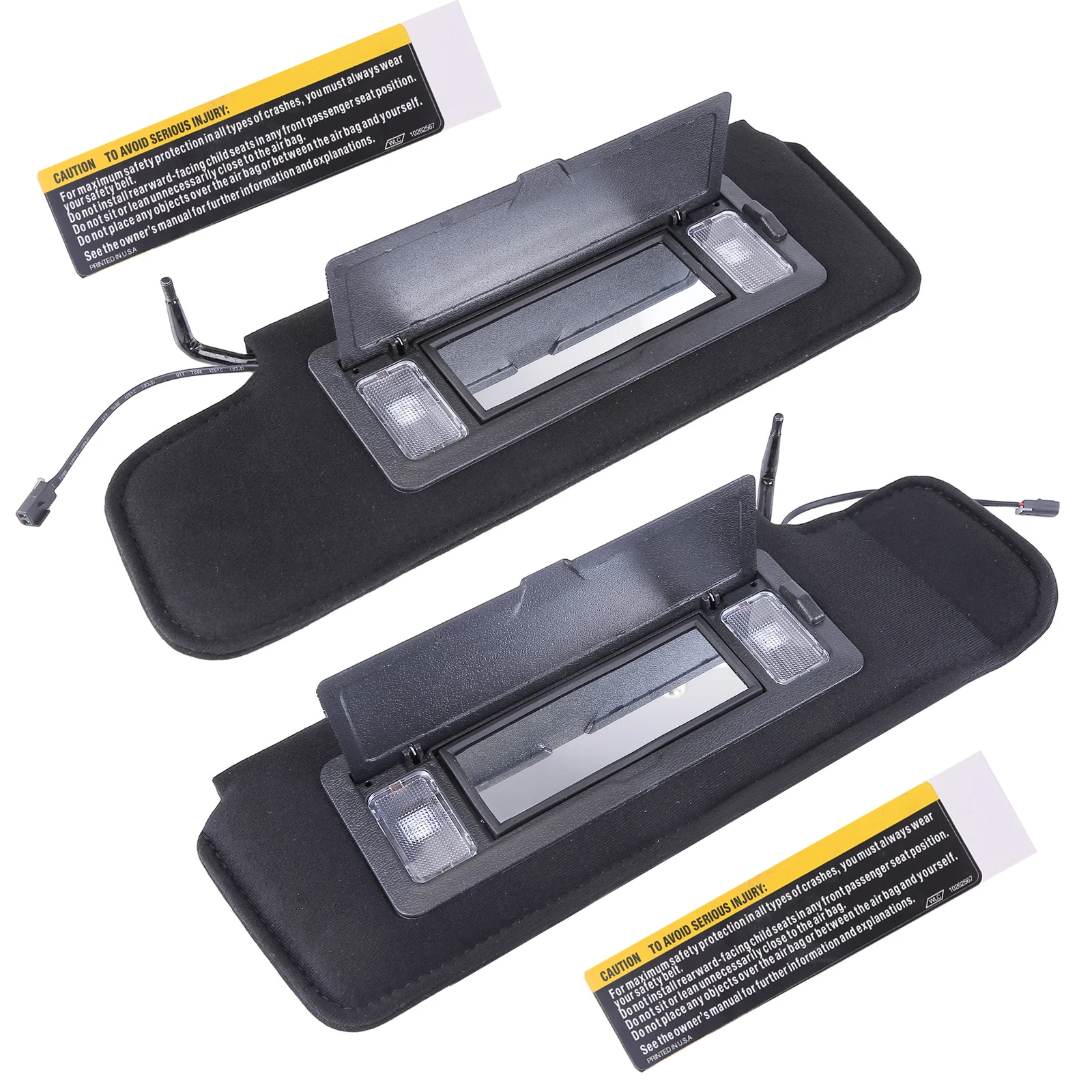 For C4 Corvette, 1984-96, a pair of sun visors 12459827,14081826