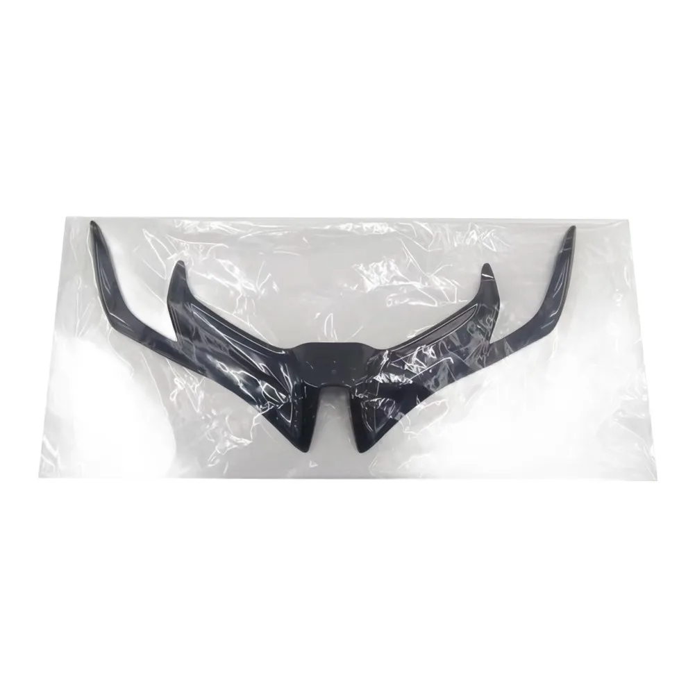 Motorcycle Modification Black R15V3 Winglets Aerodynamic Guards ABS Plastic Construction Direct Fit Installation