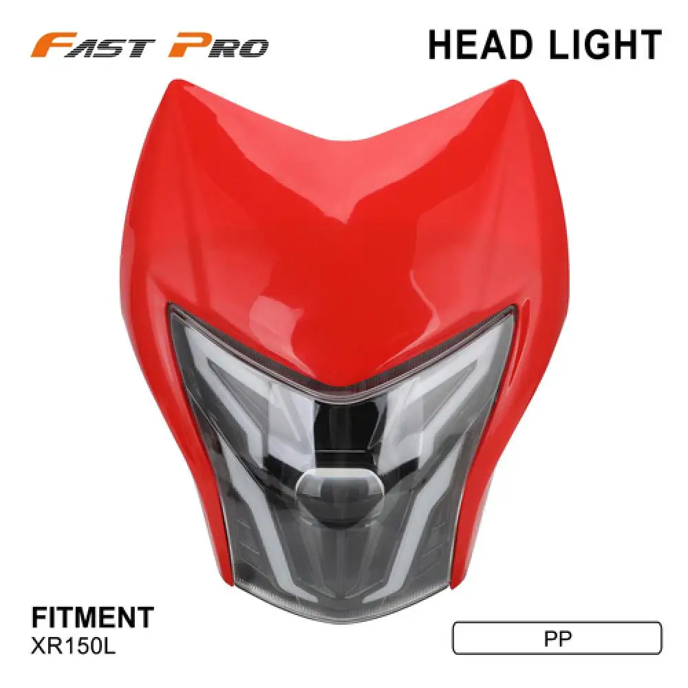 LED Front Headlight Headlamp Light Assembly Motorcycle Accessories For Honda XR150L XR 150L Off-Road Bike Quality Plastic