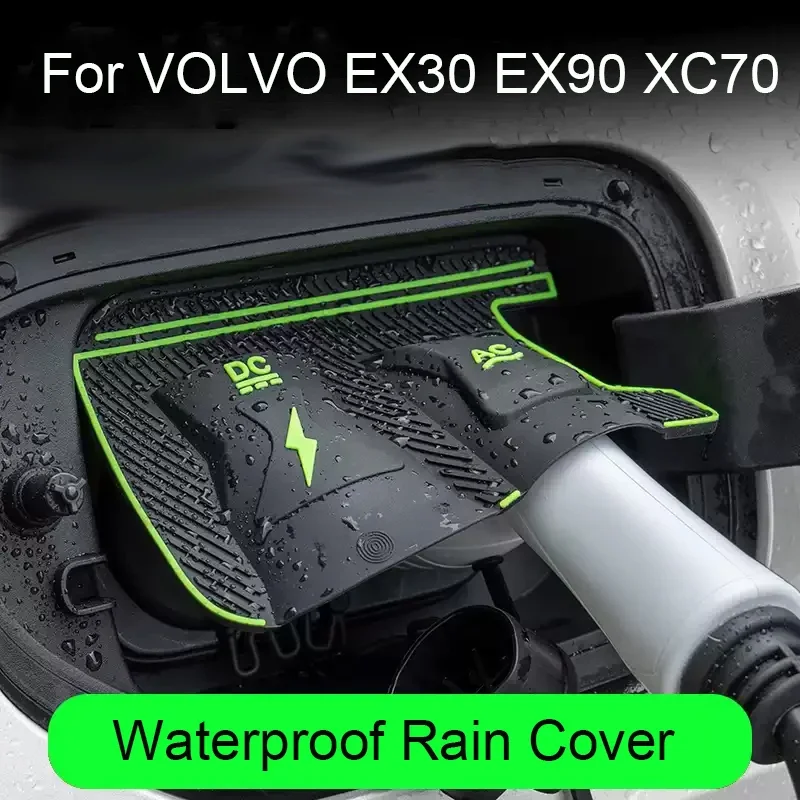 

For VOLVO EX30 EX90 XC70 New Energy Car Charging Port Waterproof Protector Cover Gun Charge Rain Cover Auto Anti-Dust Accessory
