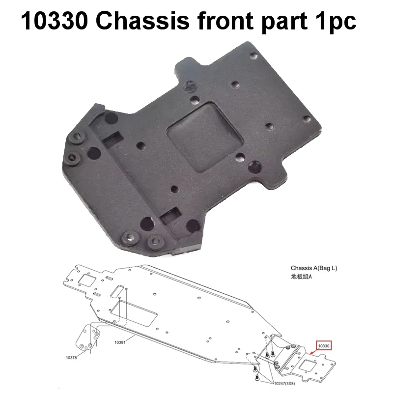 

1pc VRX 10330 RC Car Parts Chassis Front Part 1PC Fit VRX RACING 1/10 Scale Rc Model Car Parts Toys For Children Adults