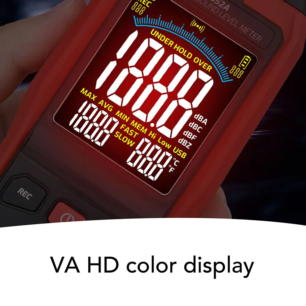 TA652A Sound Level Detection Tool for Factory Floor Monitoring HVAC System Evaluation and Building Acoustics Analysis