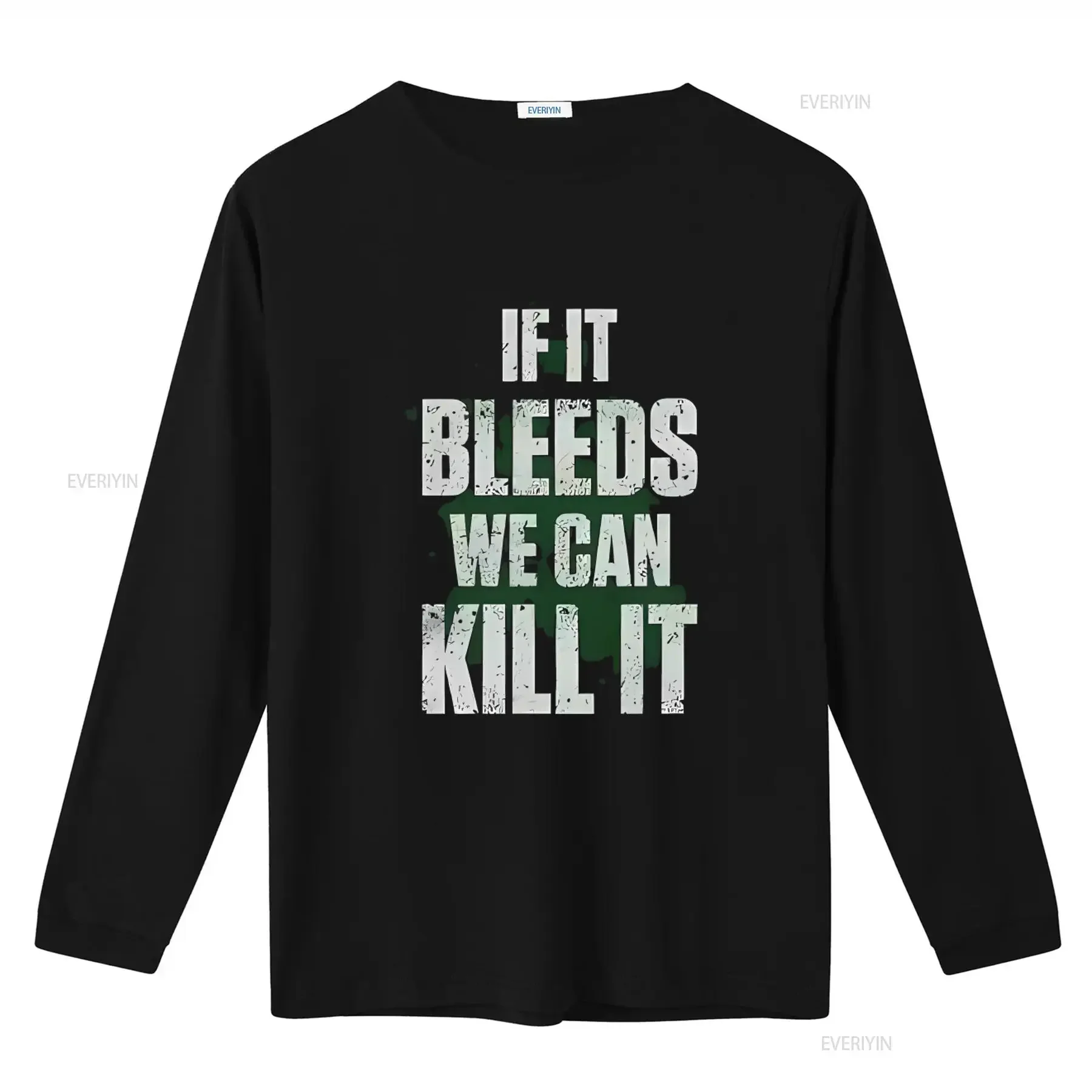 We Can Kill It If Bleeds T Shirt Iconic Design for Bold Statements vintage Washed graphic homme fashion Top For Everyday Wear