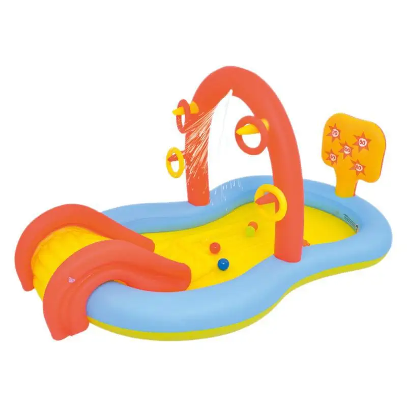 

Flamingo Octopus Animal Play Pool Slide Double Slide Spray Toy