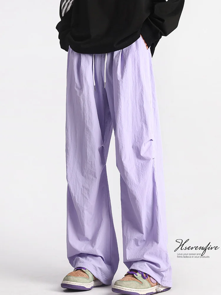 

American Sle Casual Loose Men's Summer 2025 New All-Match Sports Pants Boys Casual Long Trousers Faionable Youthwear