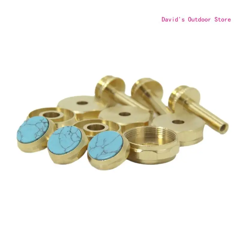 

Brass Small Button Snaps Trumpet Valves Caps Button Buckle Enduring X3UA