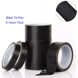 Heat Resistant Tape High Temperature Heat Transfer Tape PTFE Film Adhesive Tape 10m 33ft Length Black