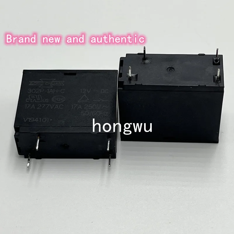 100% Original New 1PCS  302P-1AH-C-12VDC  relay  17A  4pins