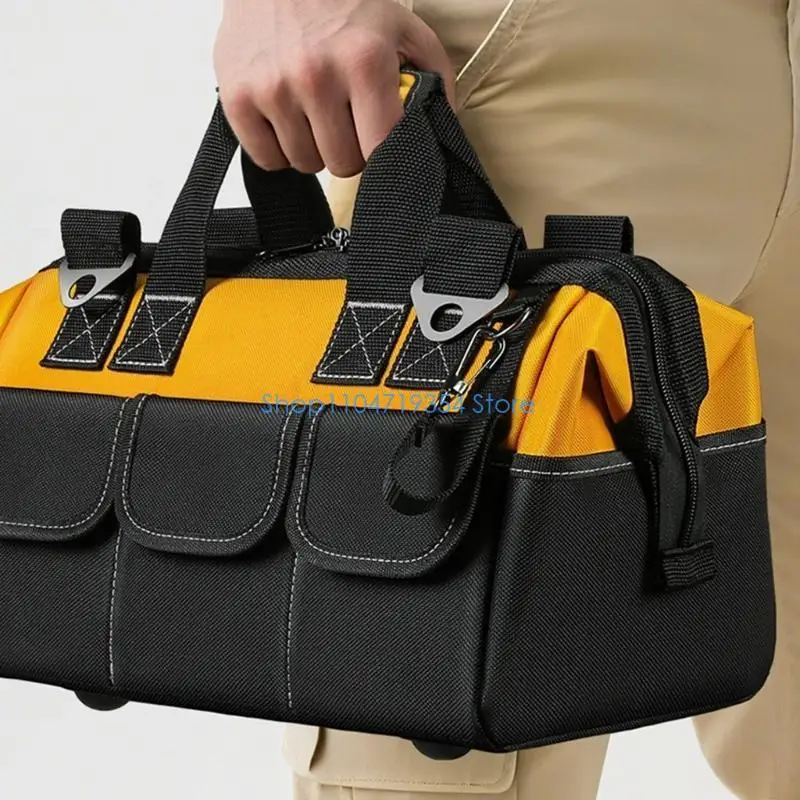 0XLD Multifunctional Tool Bag Waterproof Electrician Thickened Carpentry Tool Bag Large Maintenance Storage Bag
