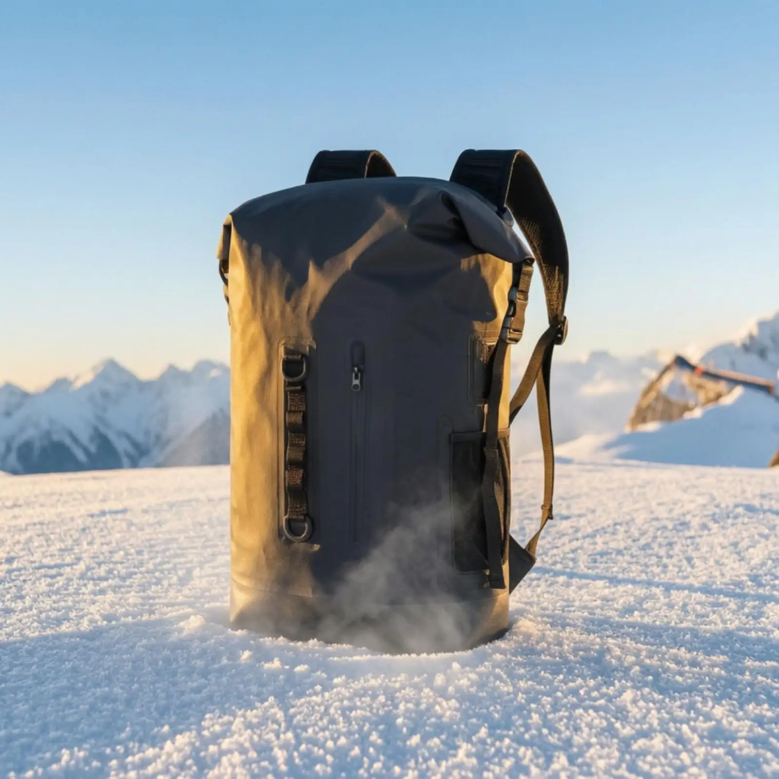 Outdoor Waterproof Rucksa 30L Roll Top Backpack for Hiking with Adjustable Straps and Side Pocket