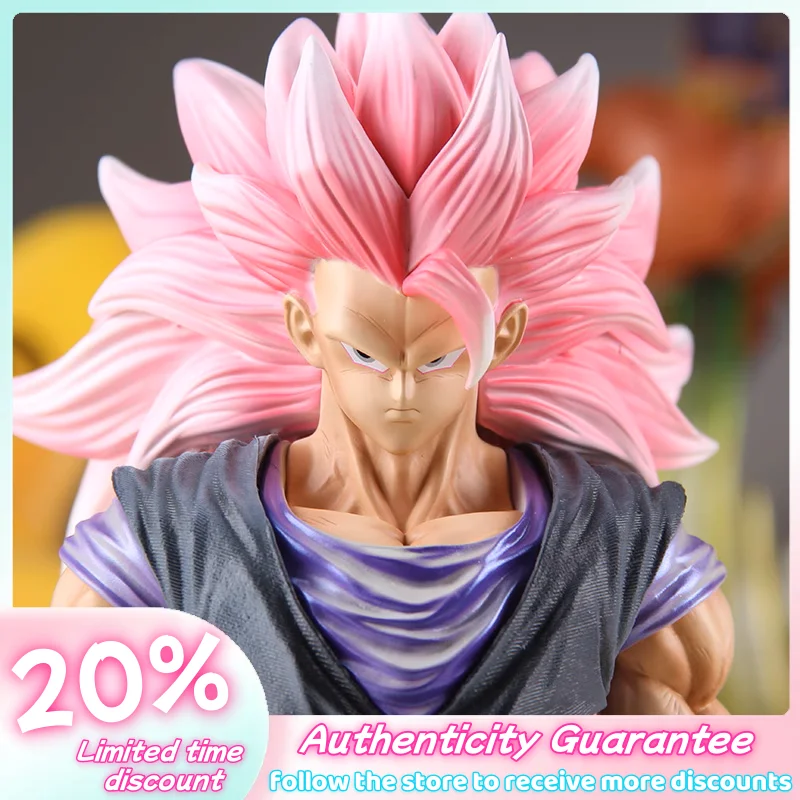 

Peach-Red Star Orbit Super Saiyan Anime Figurine Exquisite Top-Notch Version Model Pop Play Desktop Ornament For Boys Festival