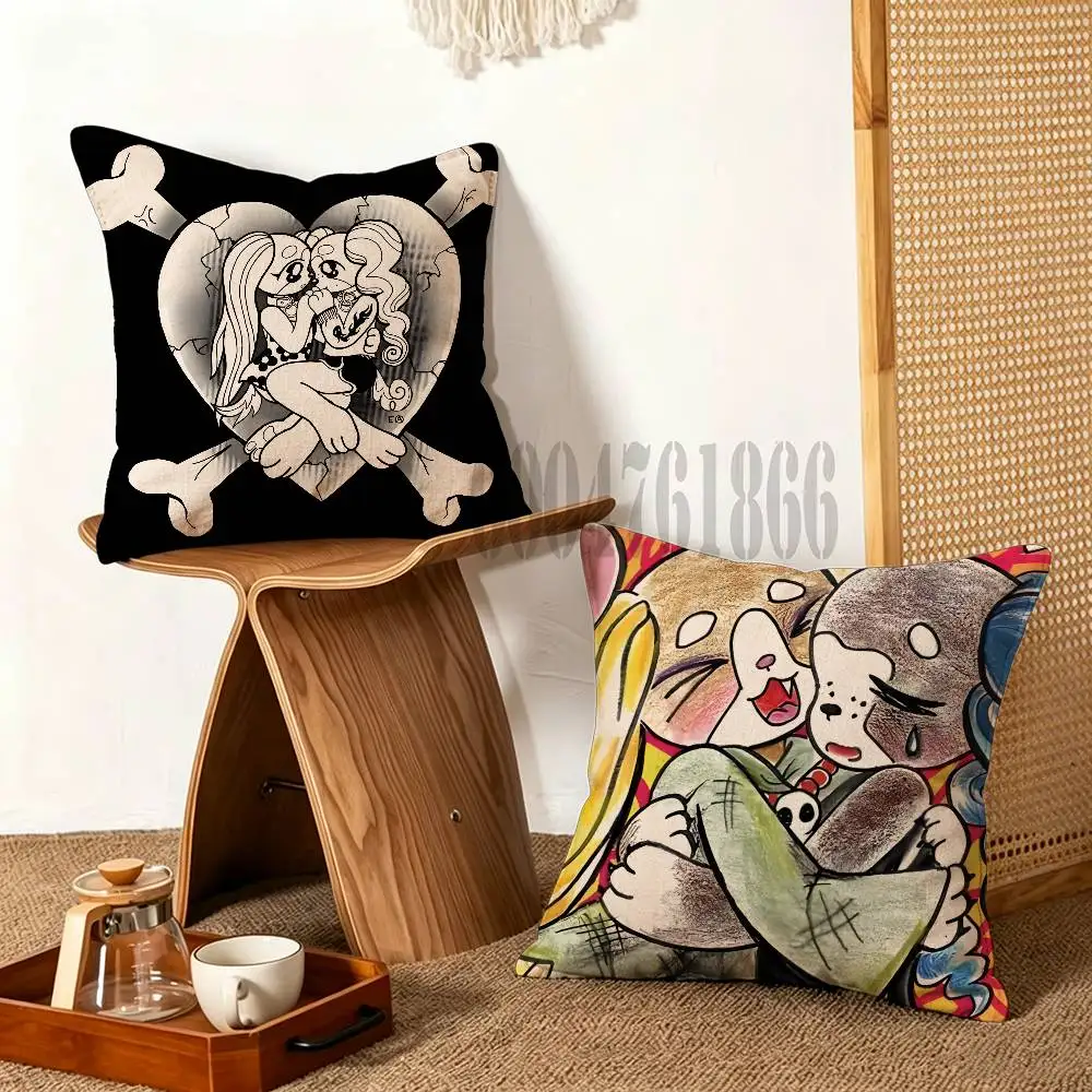 pink and pepper forever  Throw Pillow Cover Home Decor Art Design Decor Pillowcase Cushion Cover for Bed Sofa Living Room