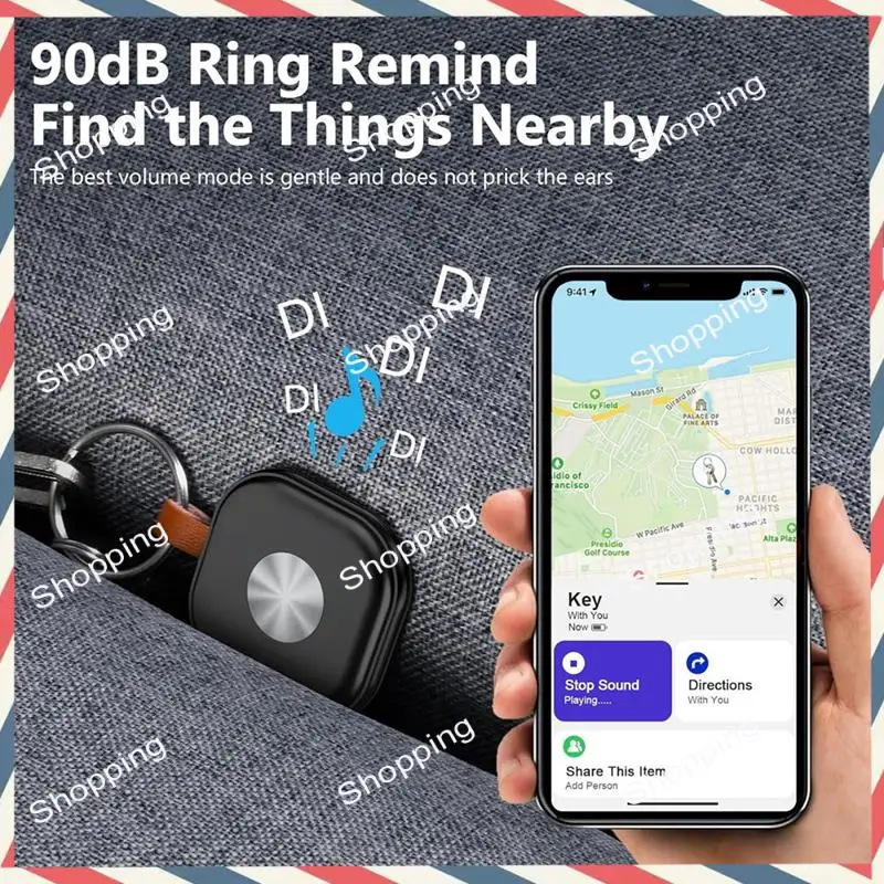 M20K Key Finder Tracker For  Find My Airtag With Keychain, Smart Item Locator For Wallet Car Key Luggage Tracking