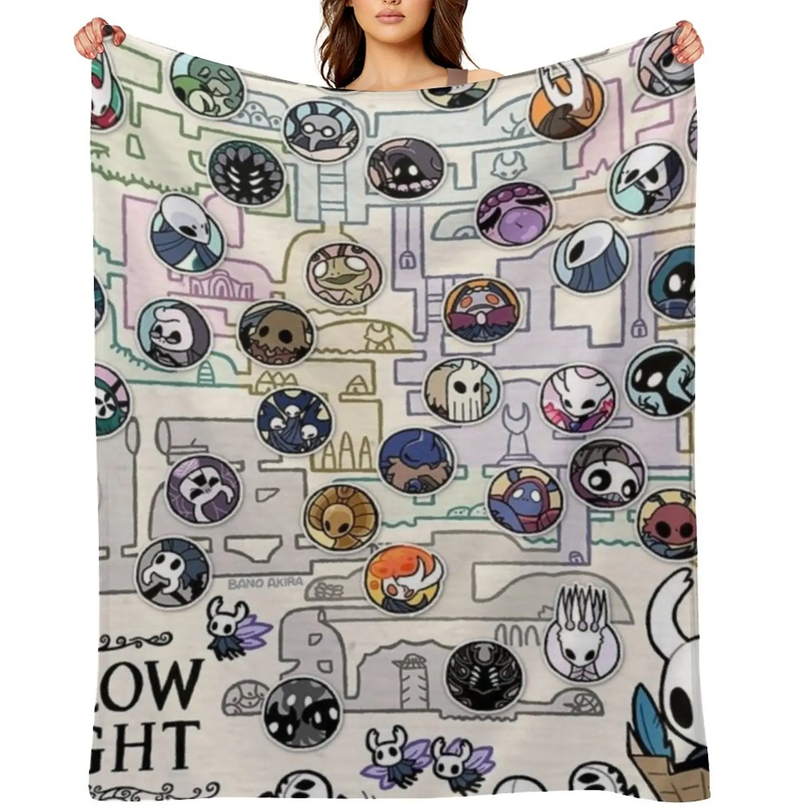 

The Maze of HollowNest - Hollow Knight - HD Throw Blanket Cute Plaid funny gift for babies Decorative Sofas Blankets