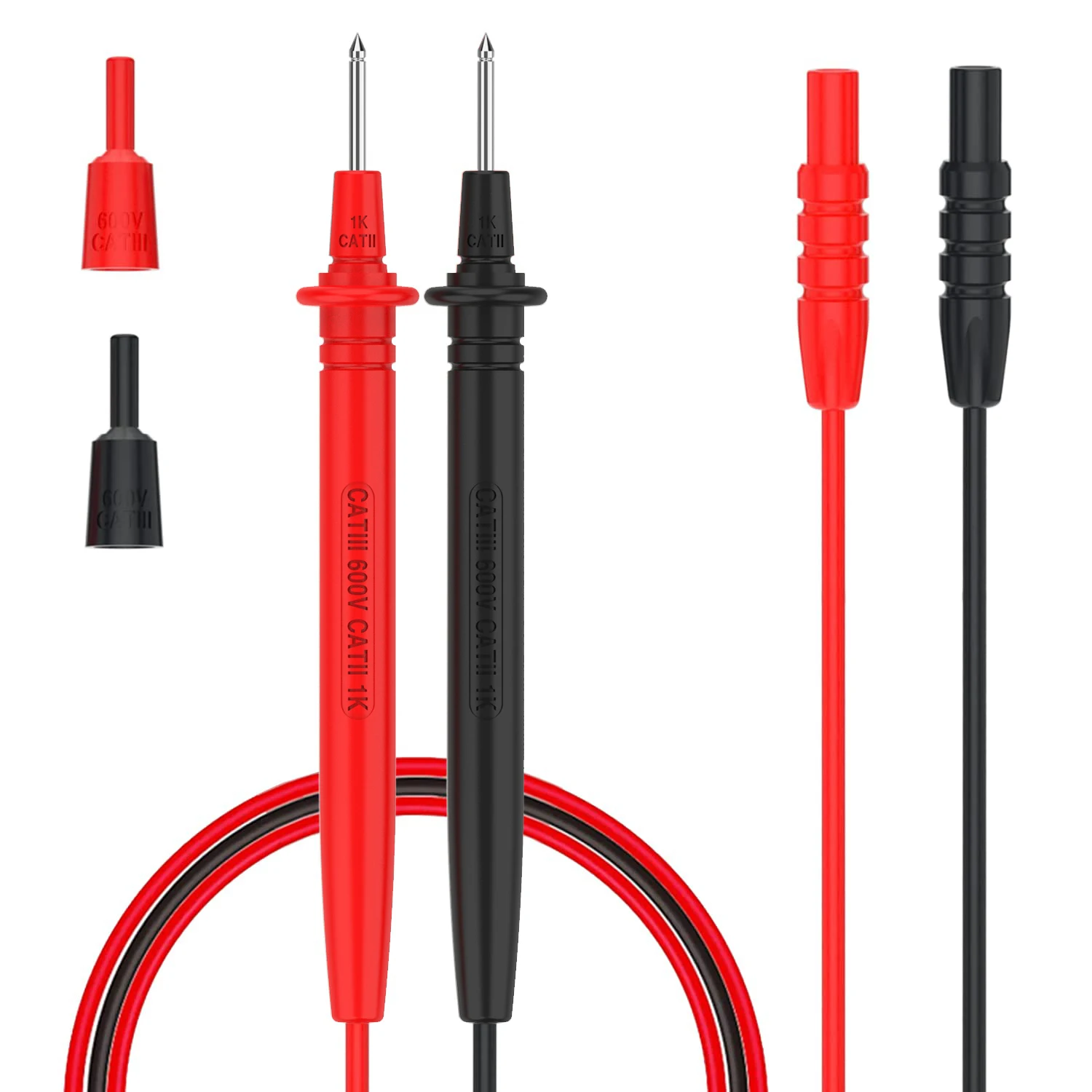 BSIDE Multimeter Probe Alligator Clip Test Lead High Quality Insulated Crocodile Line Tester Cable General Purpose