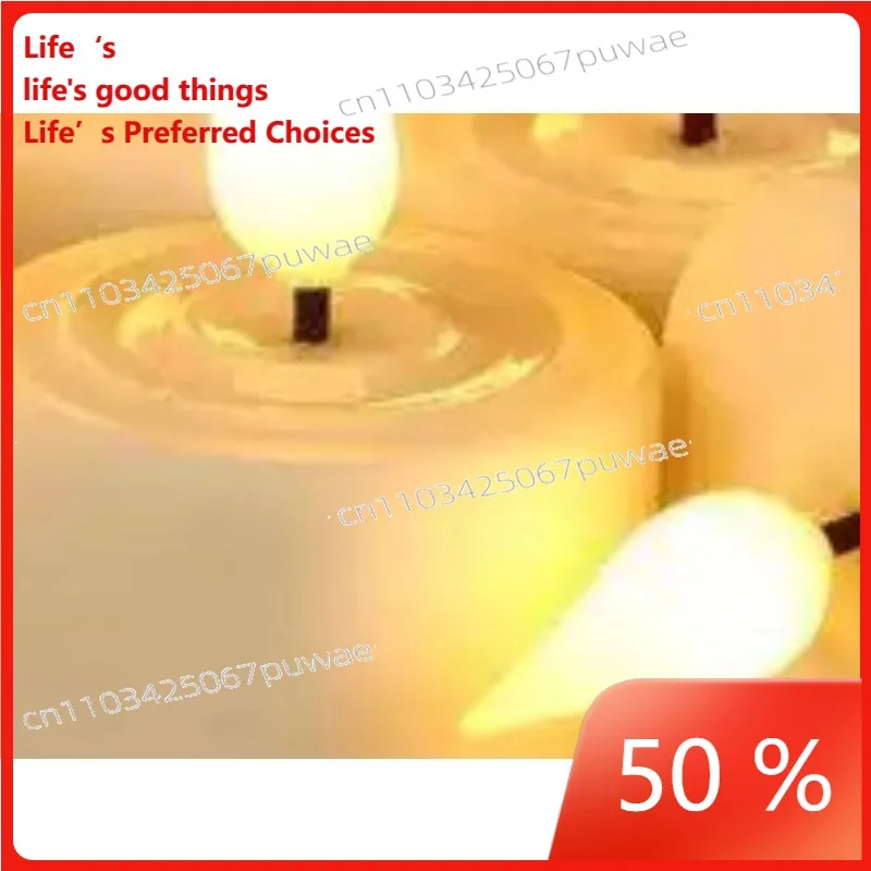 6Pcs Rechargeable Flameless Tea Lights | With Charging Station, Remote & Timer (Battery-Powered)