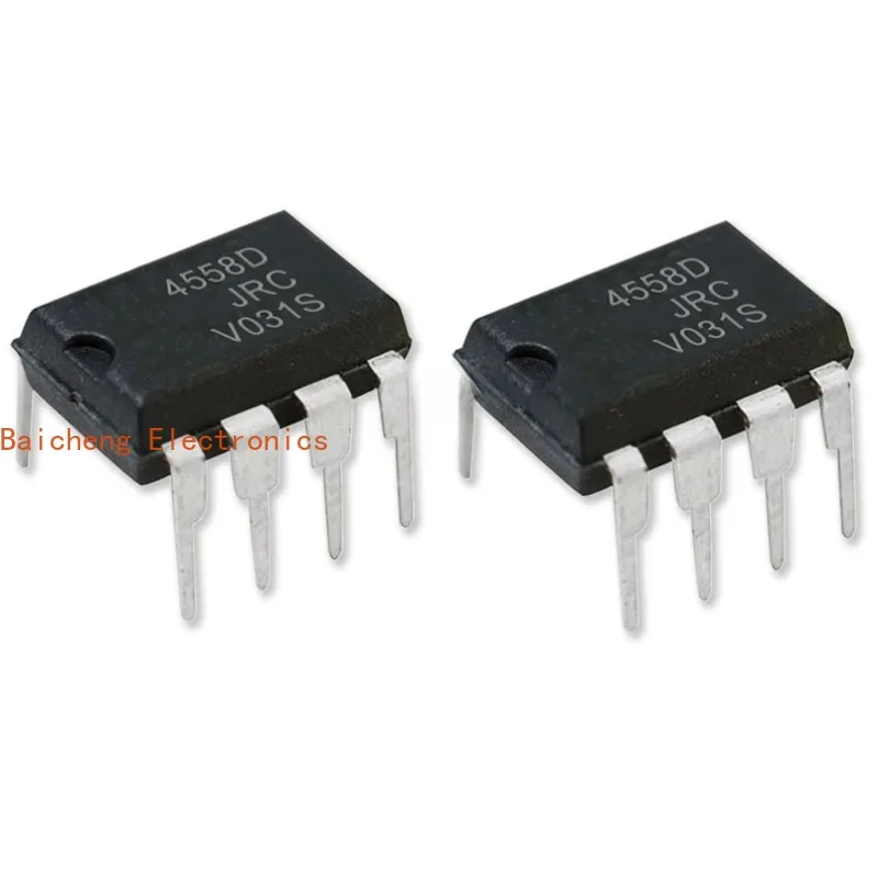 50PCS JRC4558  Integrate DIP Chipset 4558 4558D JRC4558D DIP-8 IC