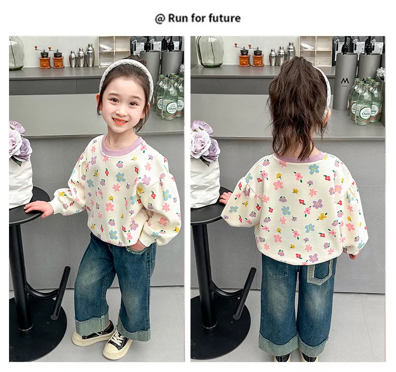 Kinderkleidung 2026 Neue Herbst-Sweatshirts Niedliche Kleinkind-Mädchenkleidung Baumwolle Kinder-Oberteil Oberbekleidung 1-8 Jahre – Detail 19