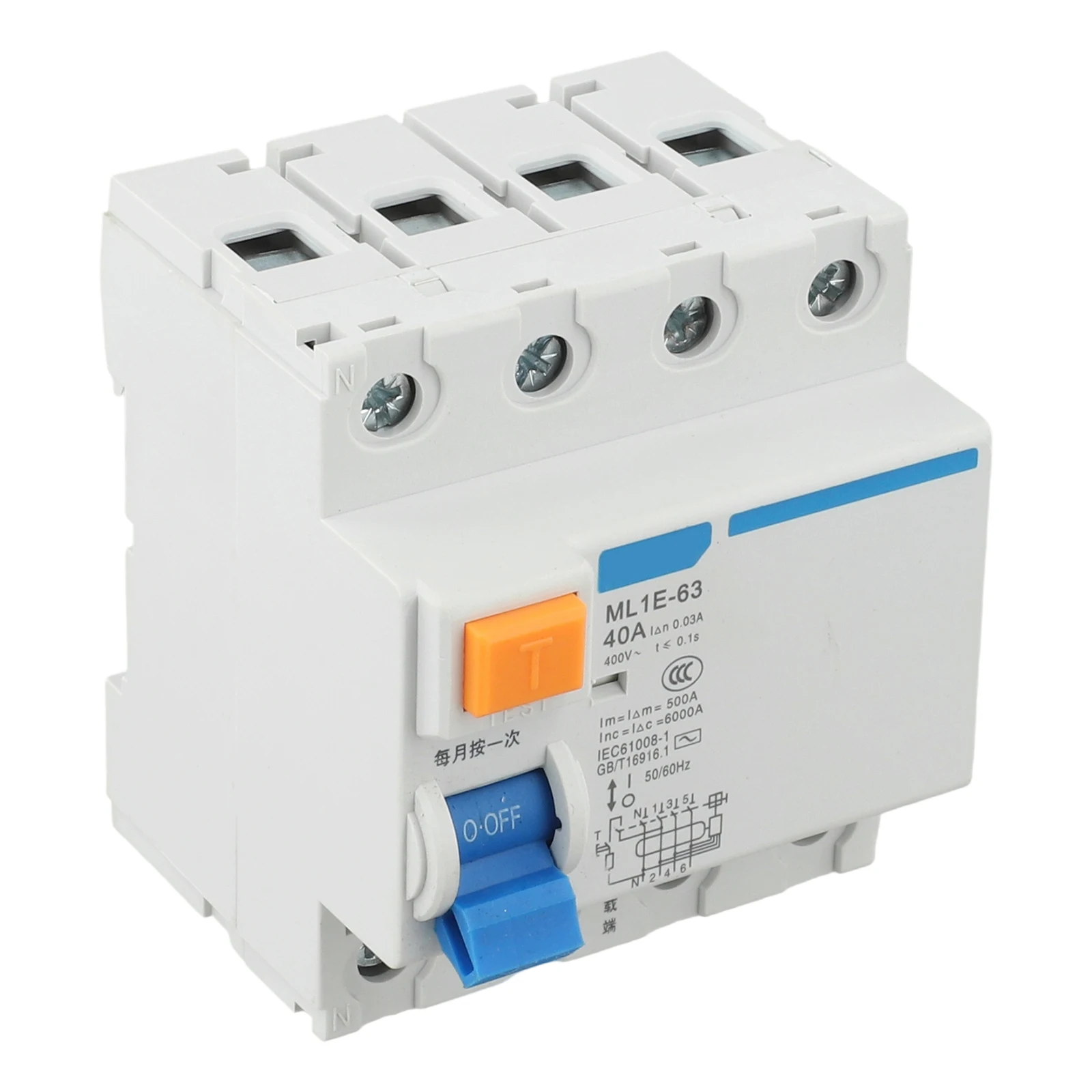 

400V ML1E-63 3P+N Air Switch With Leakage Protector Household Circuit Breaker AC Electrical Equipment & Supplies Parts