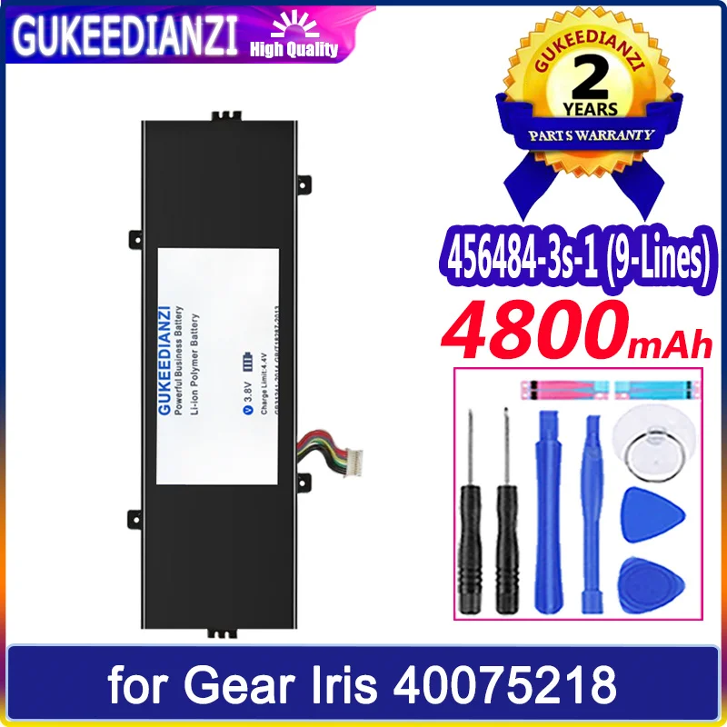 

GUKEEDIANZI Battery 456484-3S-1 4800mAh for Gear Iris 40075218 Notebook Tablet Batteries