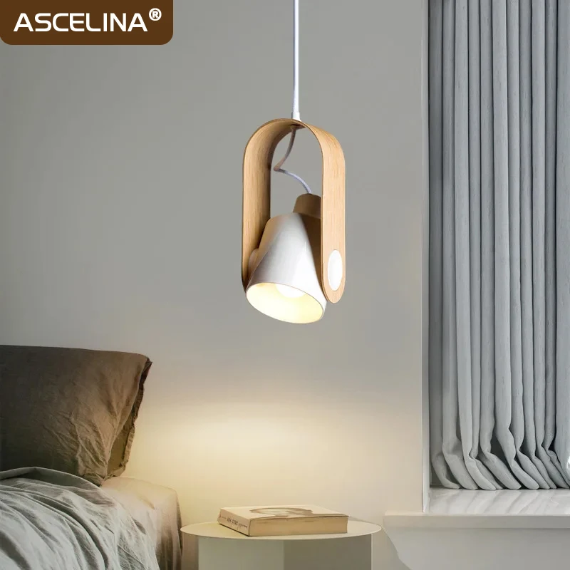 Nordic Led Hanglamp Macaron Ijzeren Hanglamp Voor Slaapkamer Woonkamer Studie Bed Eetzaal Verlichting Armatuur Glans