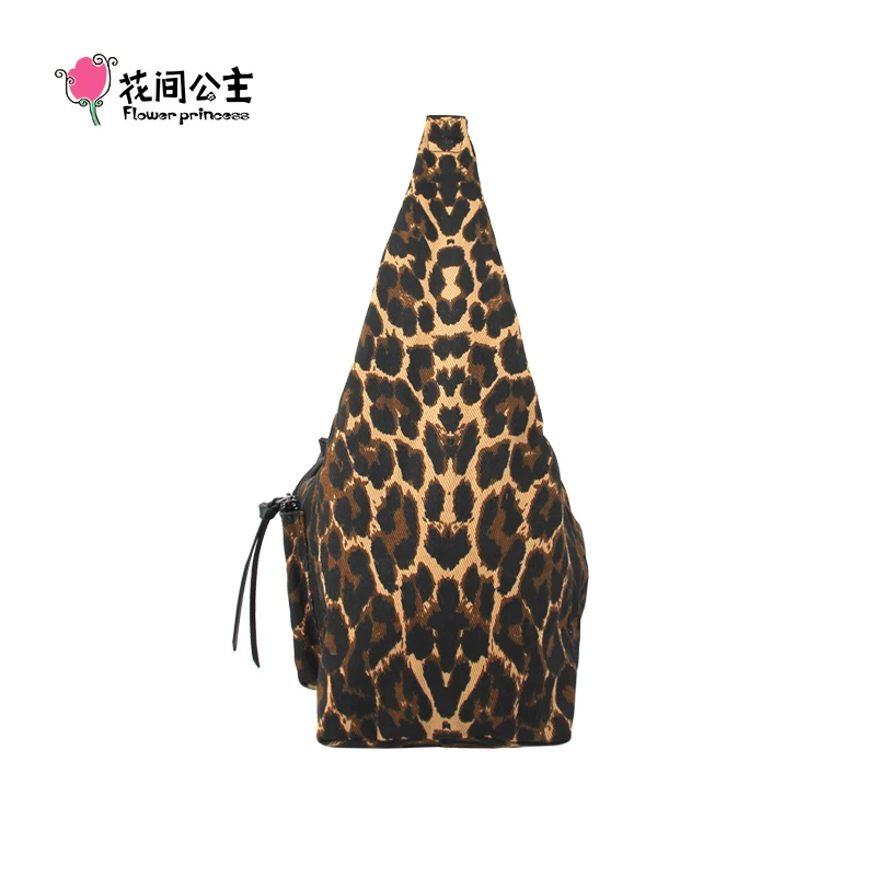 Flower Princess Night Walk Leopard Pattern Women\'s Bag Autumn/Winter New Product Hobo Underarm Crossbody Bag Fashion Trend Bag