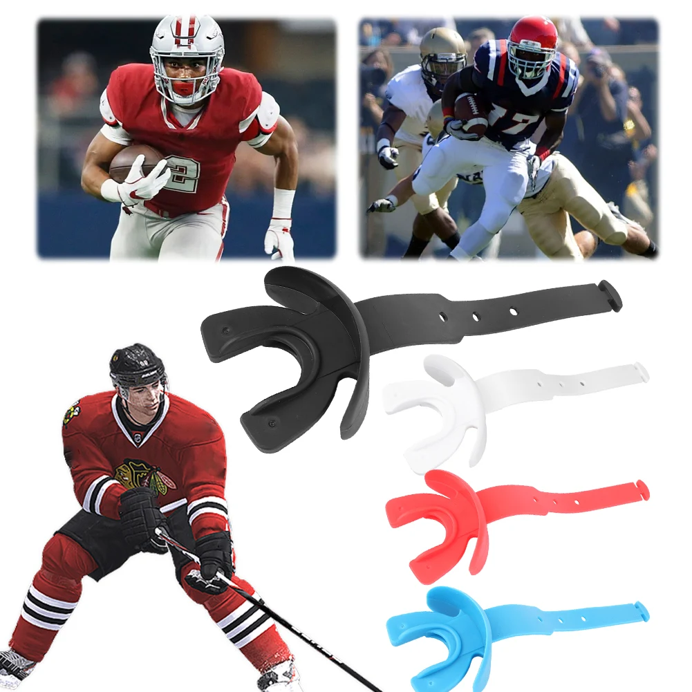 واقي الفم لكرة القدم مع حزام لقطعة الفم لكرة القدم، واقي الفم لكرة القدم للملاكمة MMA