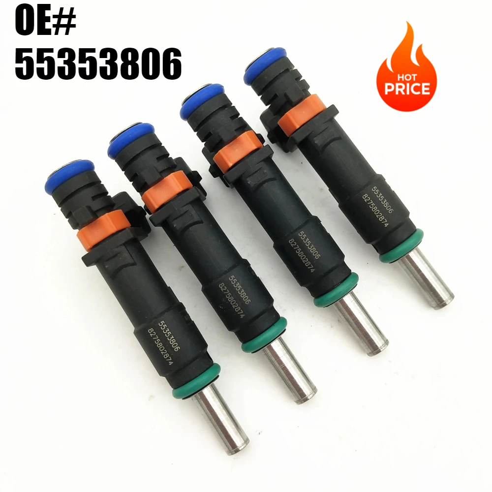 

4pcs/set Original Fuel Injector Injection Nozzle For Chevrolet Cruze Epica Trax Tracker Orlando 1.8L 2HO OPEL Z18XER 55353806