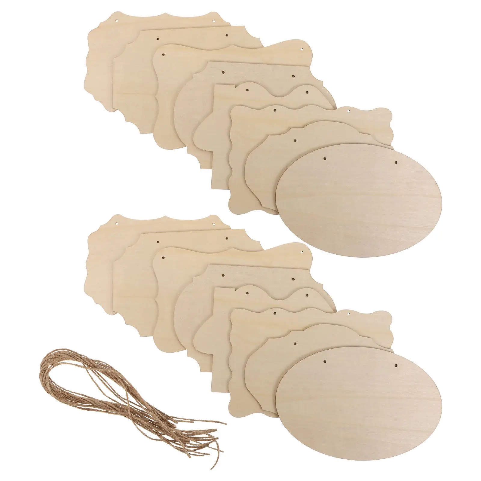 

16 шт. деревянных заготовок для табличек, необработанные подвесные таблички для дверей, цельные деревянные доски для декора стен своими руками, приветственные таблички для входной двери