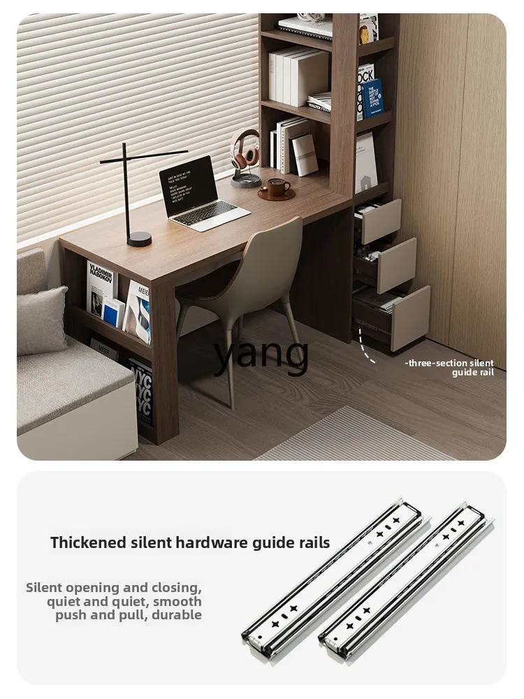 TGF solid wood desk storage bookcase household computer desk writing desk