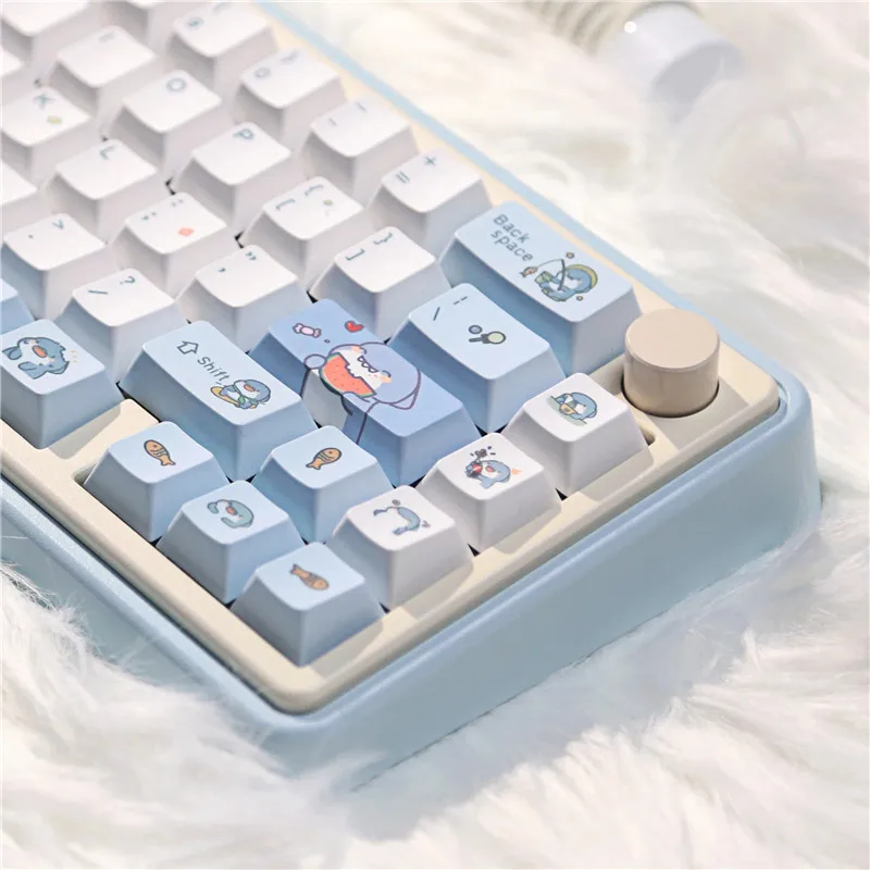 

131 Keys Hot blooded shark Theme keycaps PBT Dye Sublimation XDA Profile For MX Switch Fit 61/64/68/87/96/104/108Keyboard Keycap