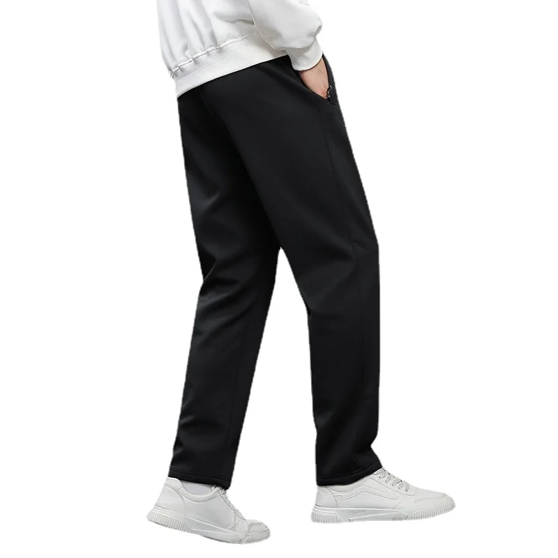 

2023 New Men's Sports Pants Autumn and Winter Plushed and Thickened Casual Pants Loose Size Trendy Streetwear