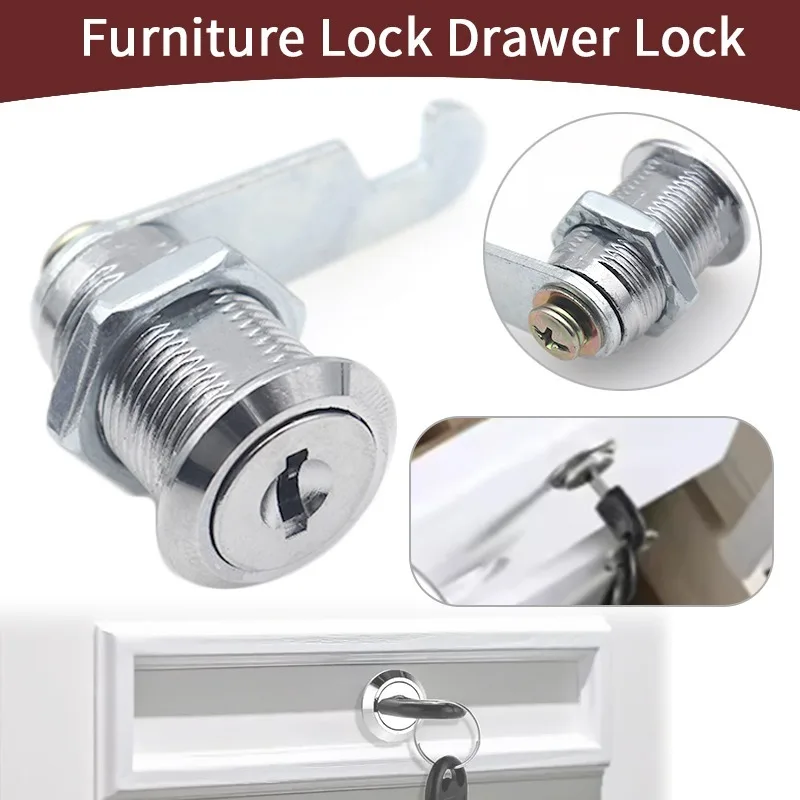 

2/5/10PC Anti-rust Zinc Alloy Cam Lock Combo Multi-size Security Switch Lock for File Goods Drawer Cabinet Furniture Hardware
