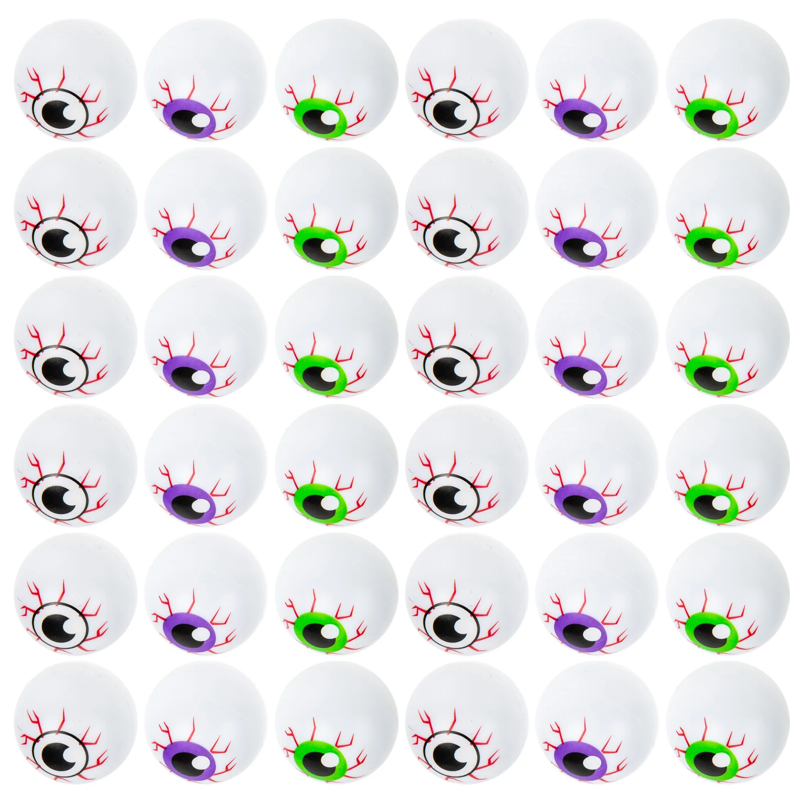 36 Pcs Halloween Eyeball Ornaments Eyeballs for Crafts Decor Bouncy Scary Bounce Chair Cover Baby