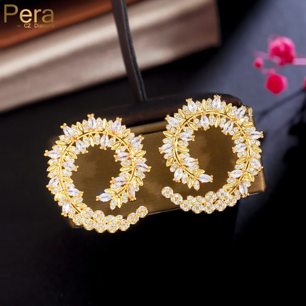 

Роскошные серьги-подвески для банкетов и вечерние в виде симметричного листа