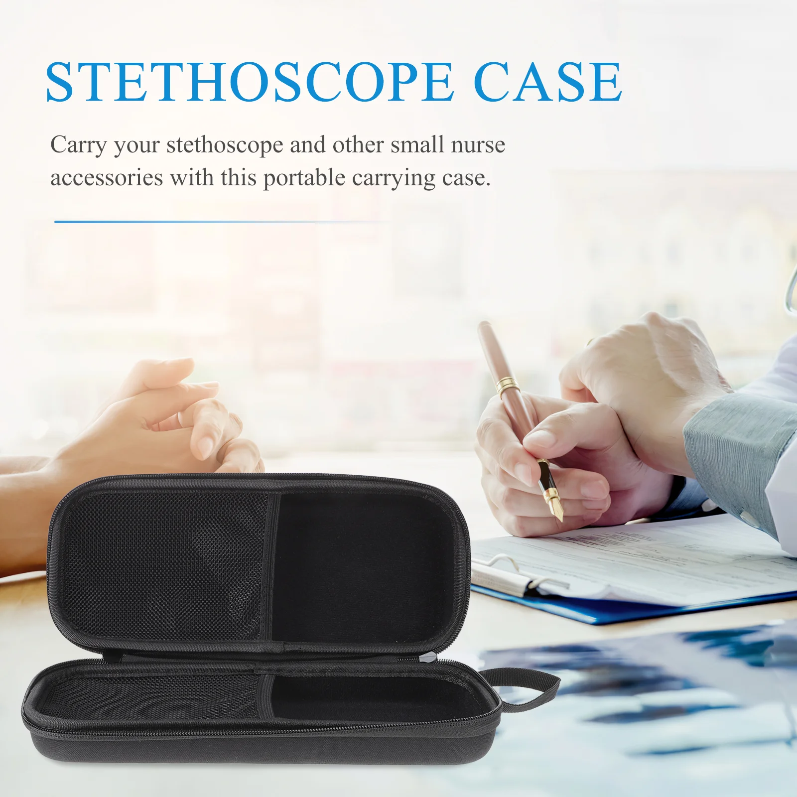 Stethoscope Case Nursing School Essentials Portable Carrying Bag Large Holder Protective Tote Bags