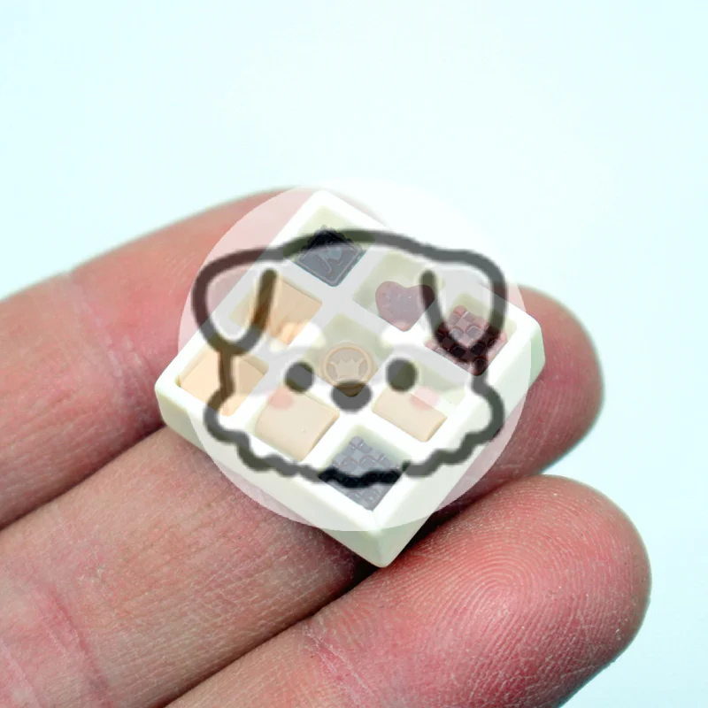 

Dollhouse Cream Chocolate Black Can Gift Box Iron Box Set Miniature DIY Simulation Food Toy Dollhouse Decoration Accessories