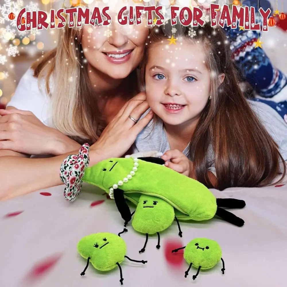 

31cm New Secret Staycation Plush Toy Edamame Family Doll Cute Cartoon Stuffed Soft Toy Birthday Christmas Children Gift