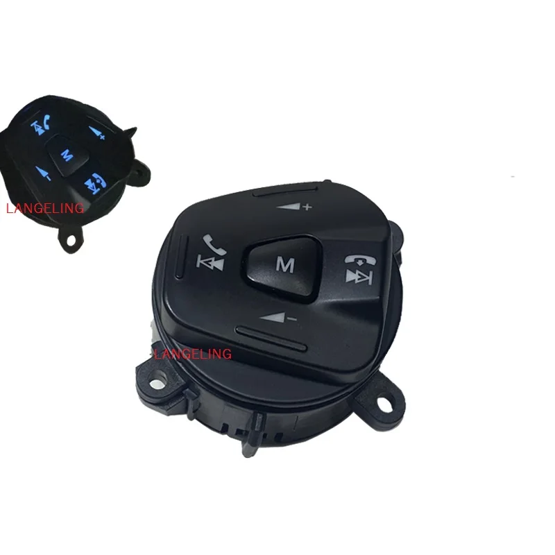 

For Ford Fiesta MK7 MK8 ST Ecosport 2013 Steering Wheel Button Blue LED Light Audio Volume Bluetooth Switch