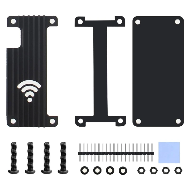 

Alloy Case for RaspberryPiZero 2W Passive Cooling Aluminum Alloy Protective Cover Metal Enclosure for PiZero Enclosure Dropship