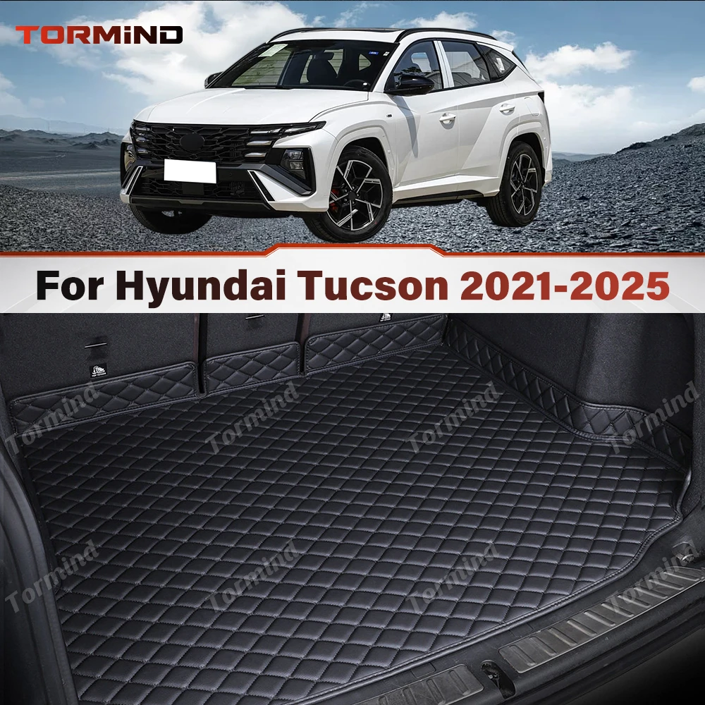 Tormind Cargo Mat For Hyundai Tucson 2021-2025 24 23 22 3D Car Trunk Mat Carpet Waterproof All Weather Protection Accessories
