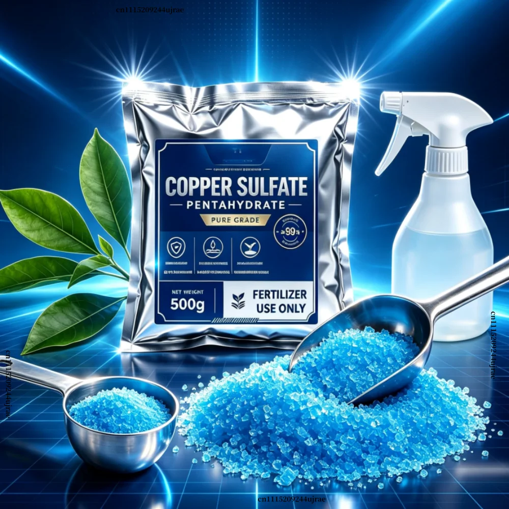 Water Soluble Trace Element Fertilizer Copper Sulfate Pentahydrate 99% Cuso4·5h2o Plant Soil Nutrition Supplement