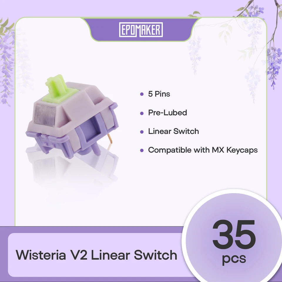 EPOMAKER Wisteria V2 Linear Switch 70個 S2a2232881123465a88b36bcc1b444