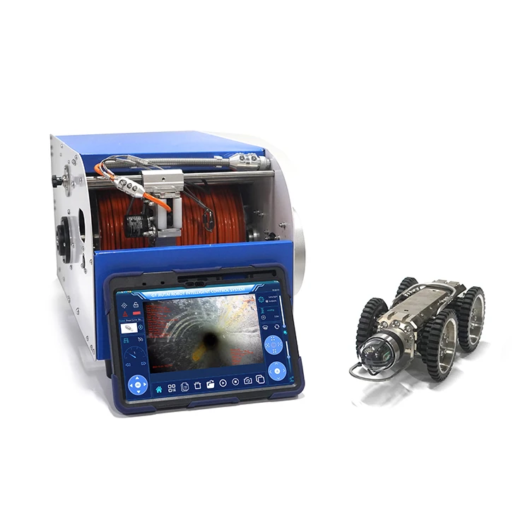 CCTV камера-робот для осмотра канализационных трубопроводов, камера для проверки дренажа видеонаблюдения, гусеничная камера-робот с системой проверки отчетов